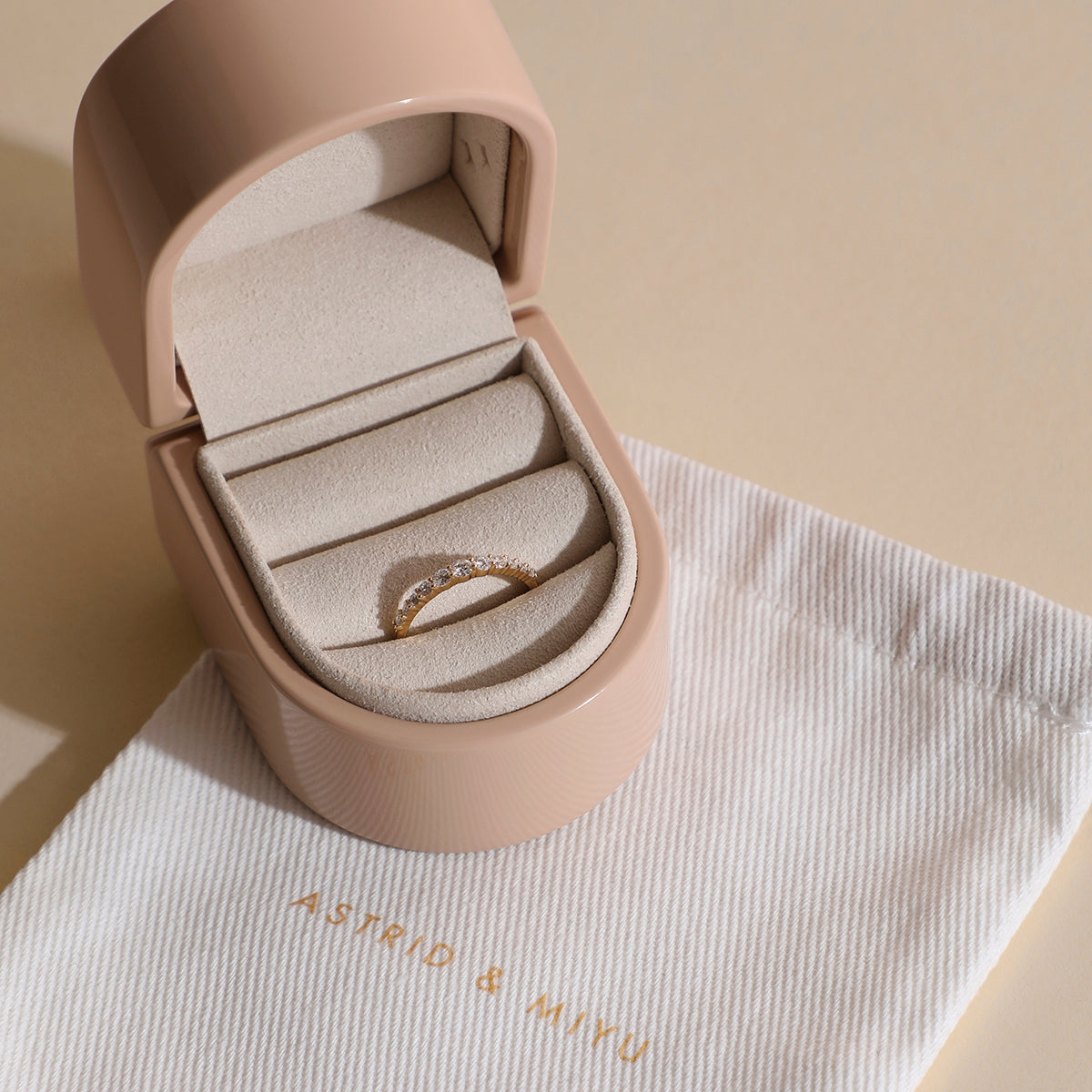 Diamond Eternity Milestone Ring in Solid Gold