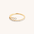 Illusion Diamond Milestone Ring in Solid Gold