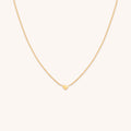Love Heart Charm Necklace in Gold