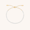 Topaz April Beaded Bracelet in Solid Gold