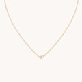 Diamond & Pearl Pendant Necklace in Solid Gold