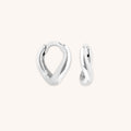 Wave Huggies in Silver