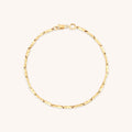 Molten Bar Chain Bracelet in Solid Gold