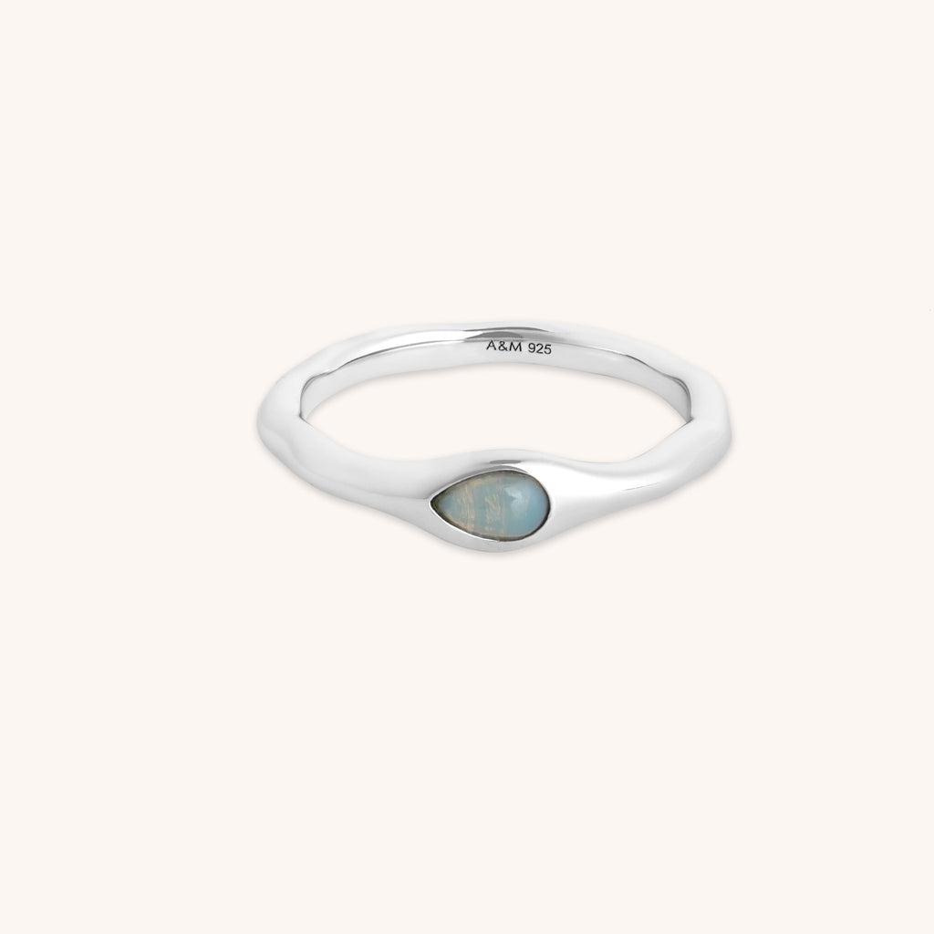 Opal Cocktail Ring in Silver