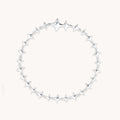 Cosmic Star Chain Bracelet in Silver