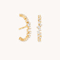 Orbit Crystal Studs in Gold
