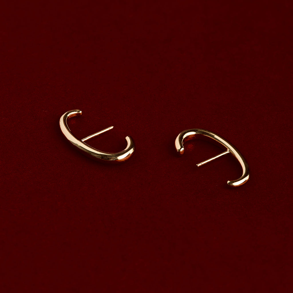 Orbit Dome Studs in Gold