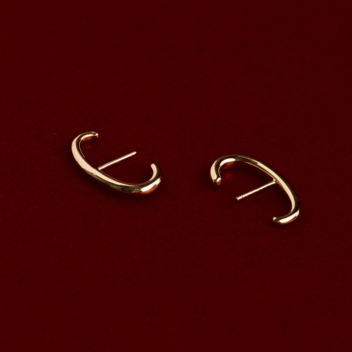 Orbit Dome Studs in Gold