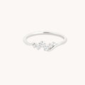 Diamond Cluster Ring in Solid White Gold