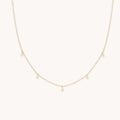 Cosmic Star Charm Necklace in Solid Gold