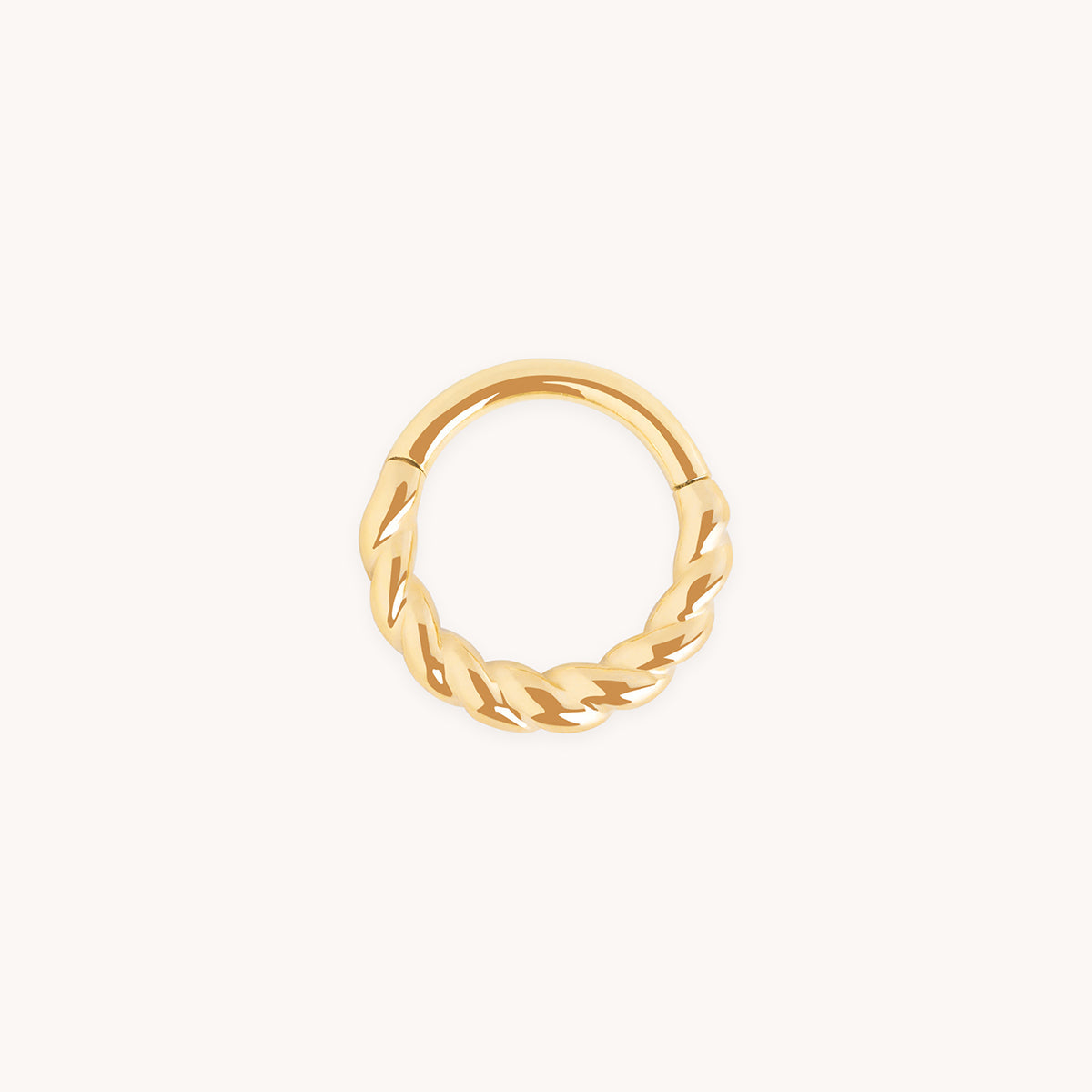 Rope Daith Ring in Solid Gold