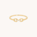 Diamond Hardware Ring in Solid Gold