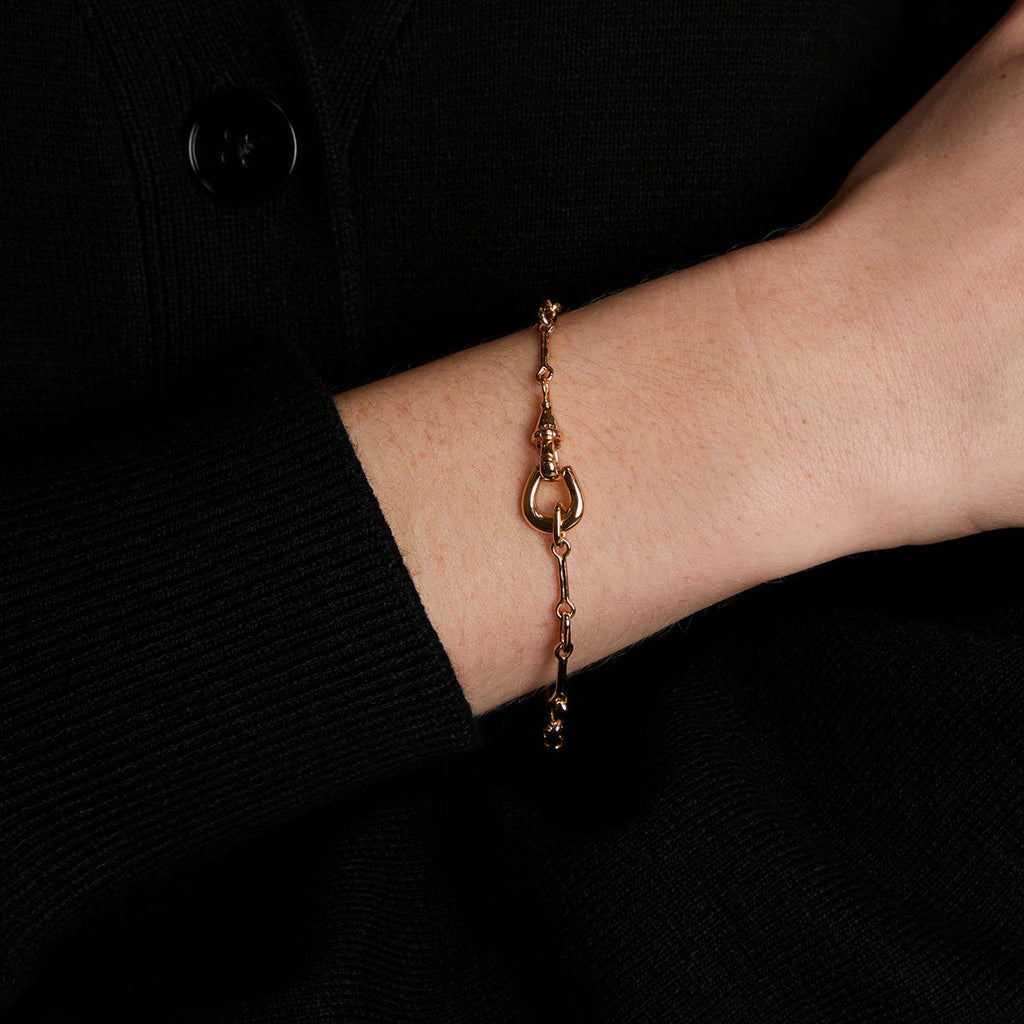 Hardware Chain Bracelet in Gold
