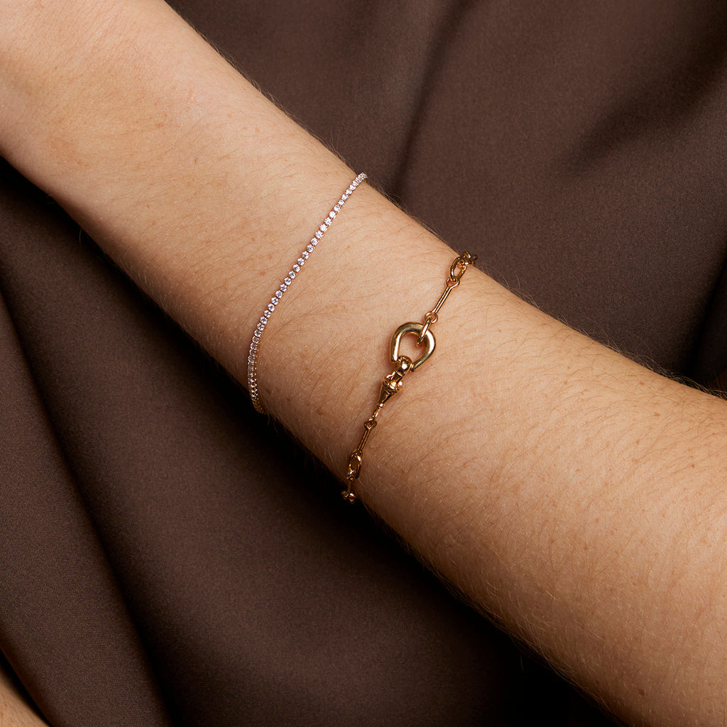 Hardware Chain Bracelet in Gold