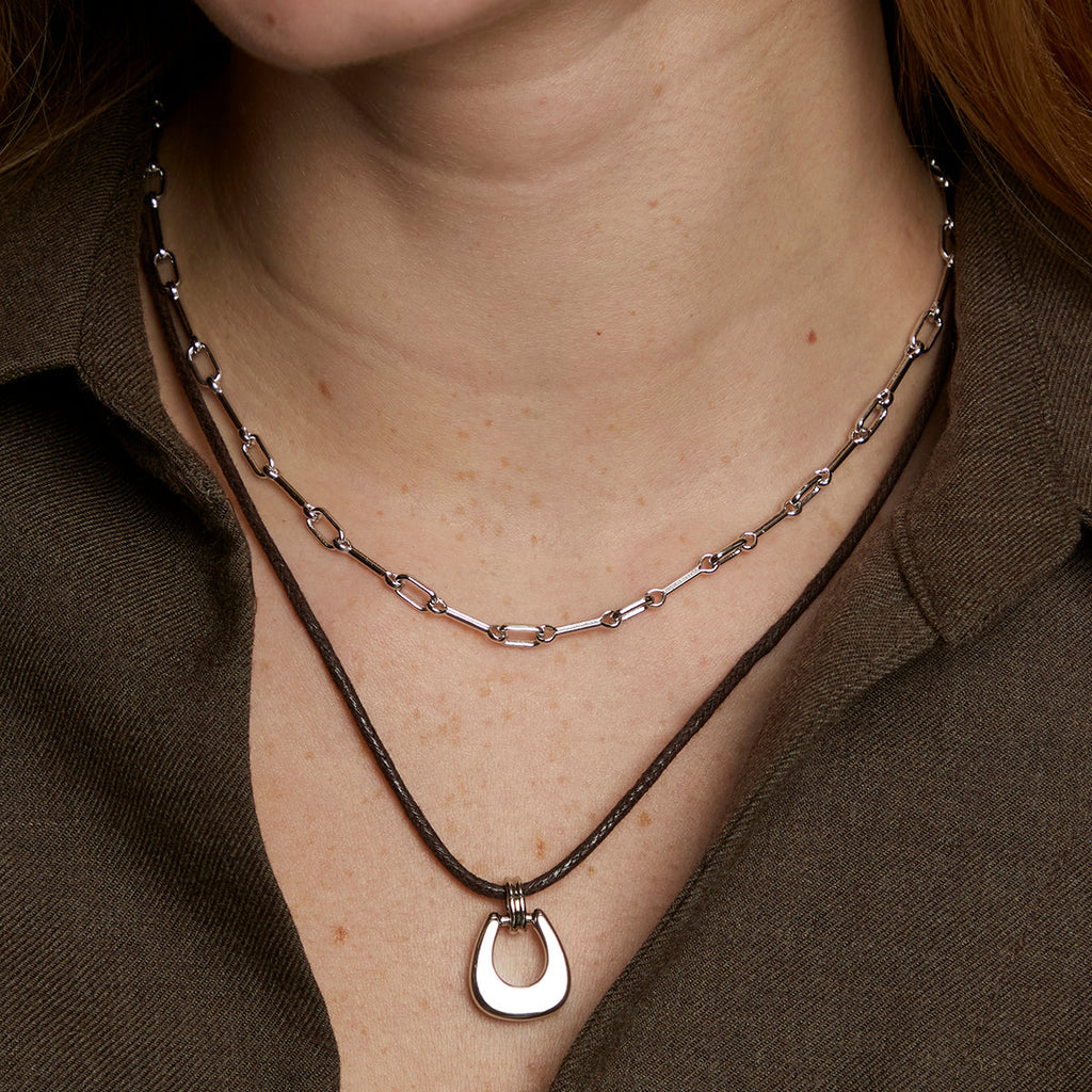 Hardware Chain Necklace in Silver