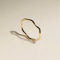 Scalloped Band Ring in Solid Gold
