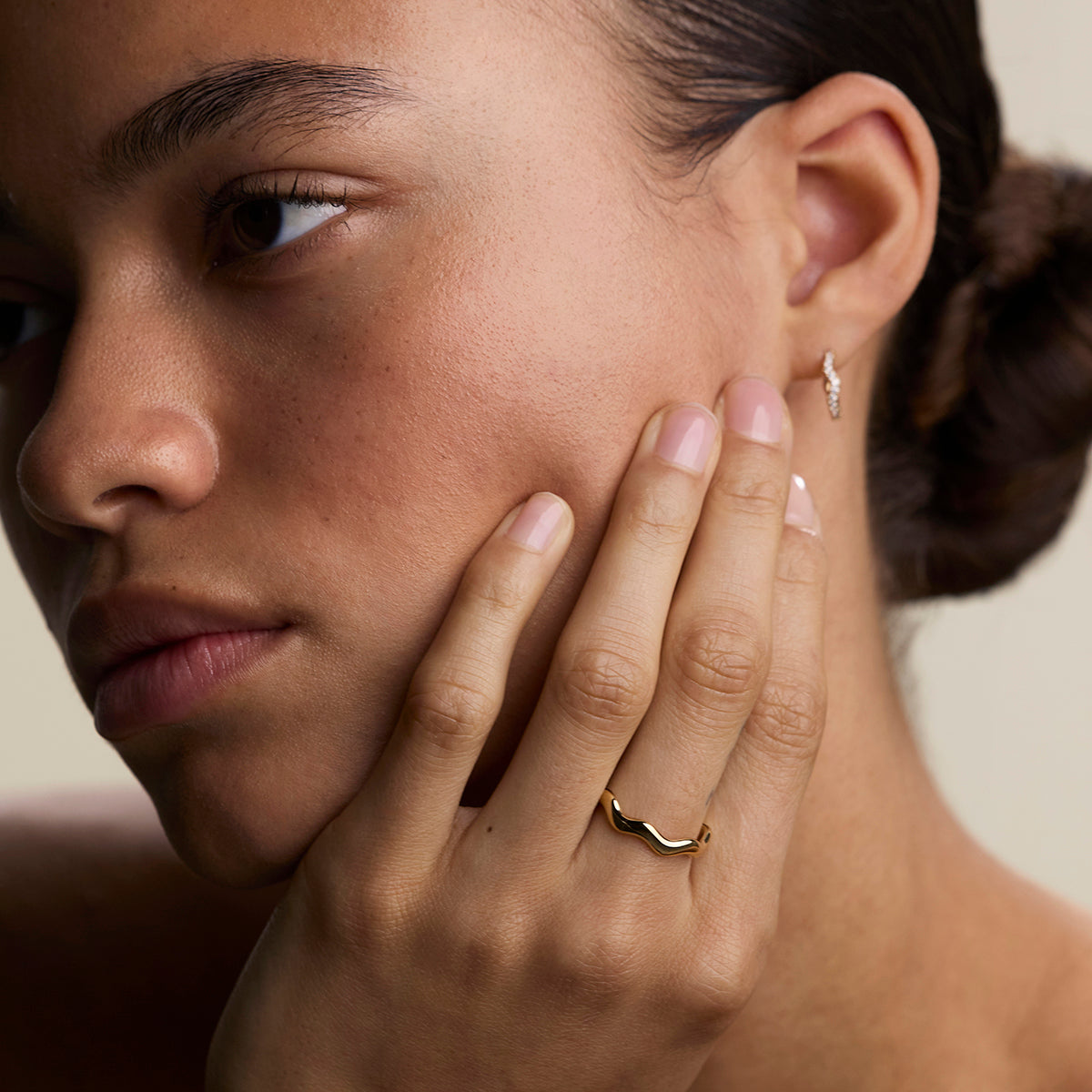 Scalloped Band Ring in Gold