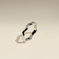 Scalloped Band Ring in Silver