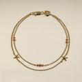 Starfish Double Chain Bracelet in Gold