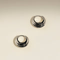 Ripple Wave Huggies in Silver
