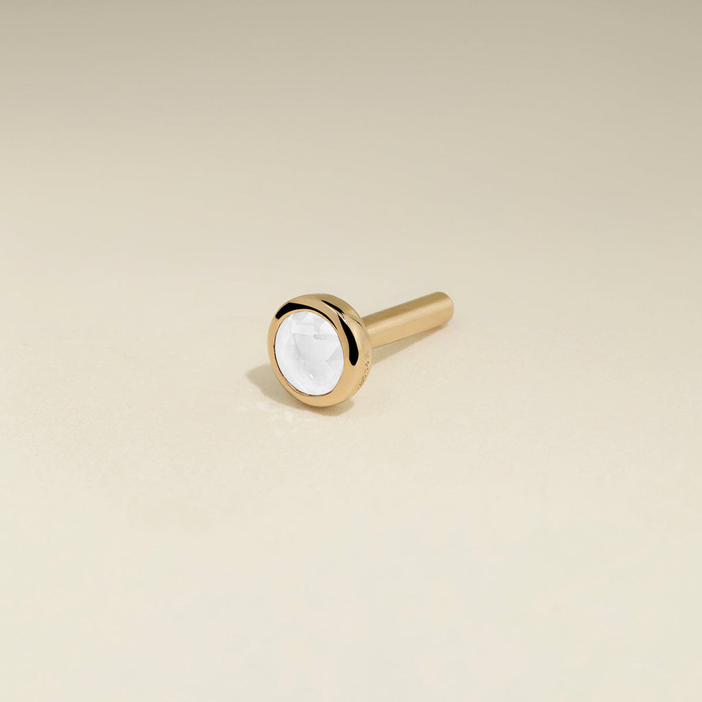 Diamond Stackback™ Post in Solid Gold