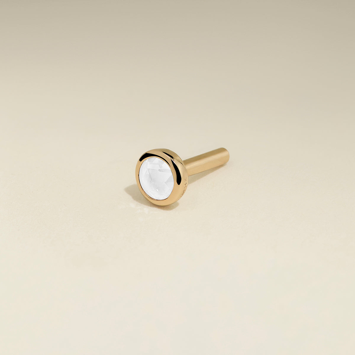 Diamond Stackback™ Post in Solid Gold