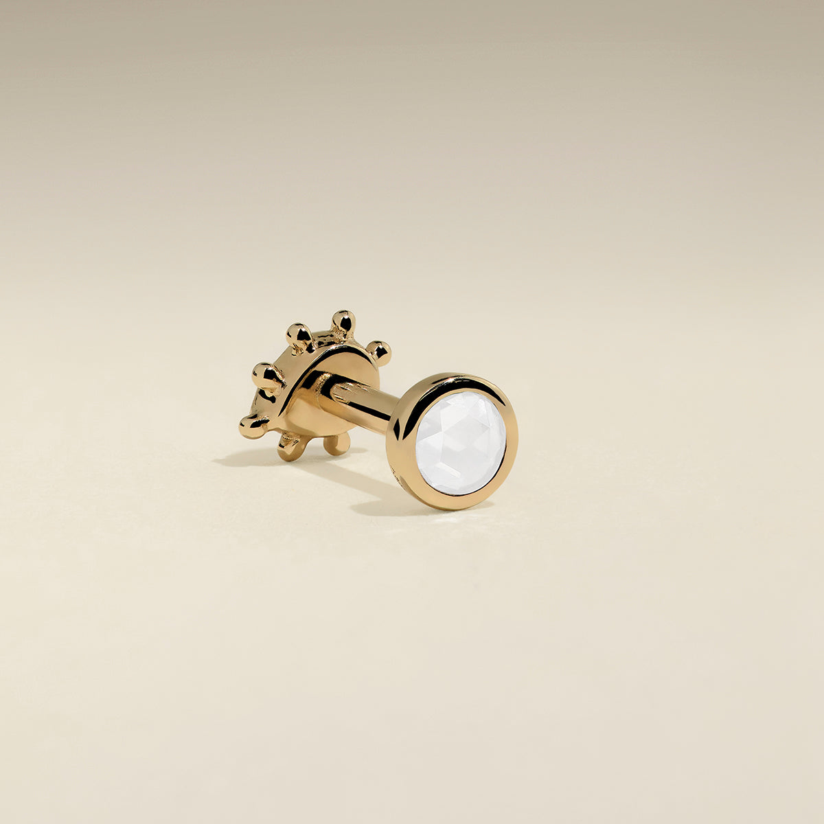 Diamond Stackback™ Post in Solid Gold