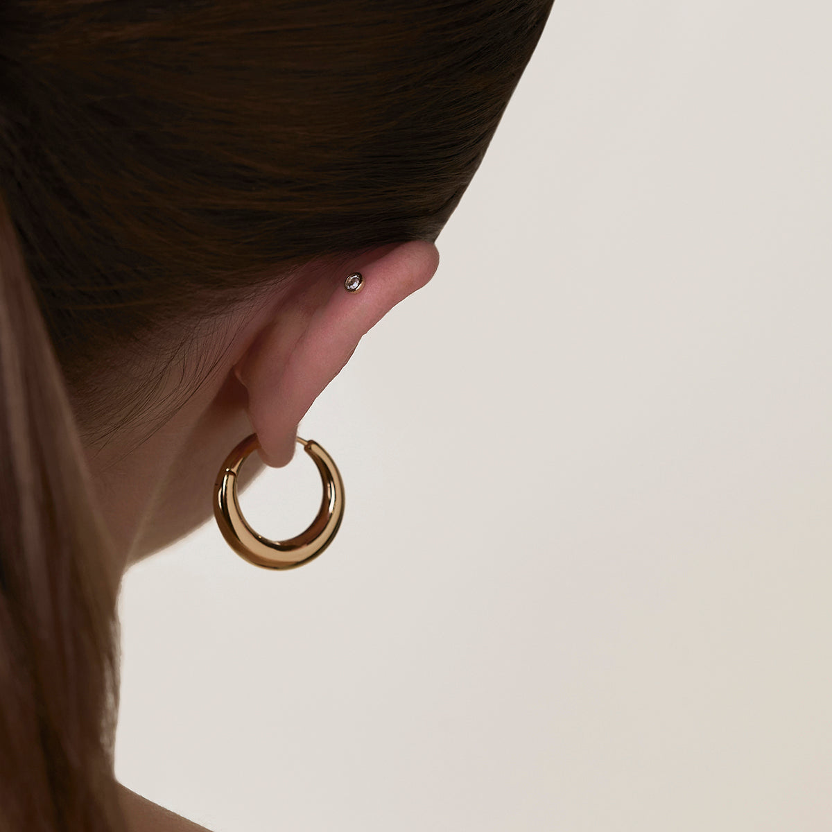 Diamond Stackback™ Post in Solid Gold