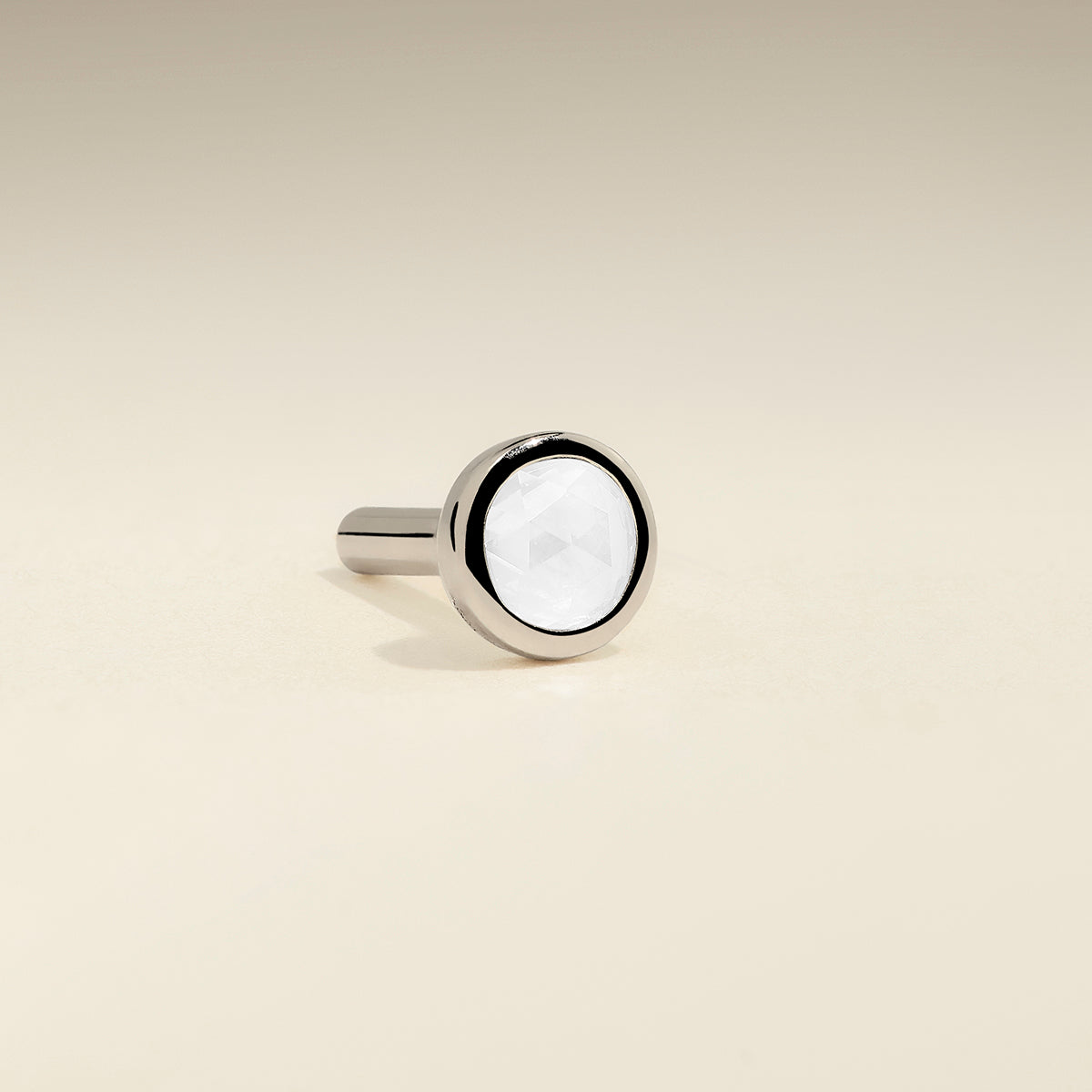 Diamond Stackback™ Post in Solid White Gold