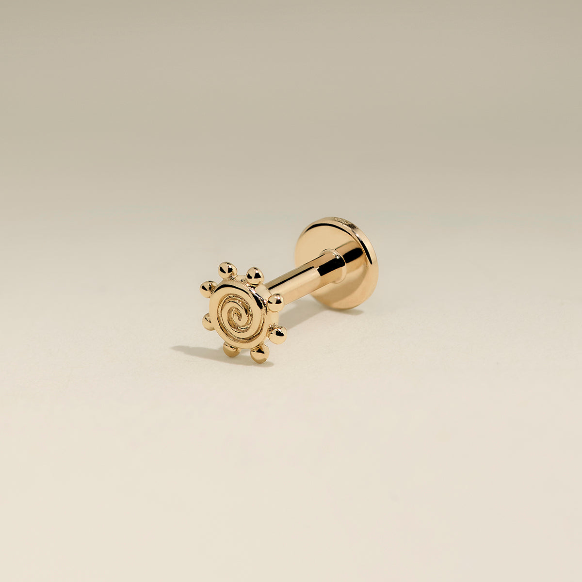 Solstice Piercing Stud in Solid Gold