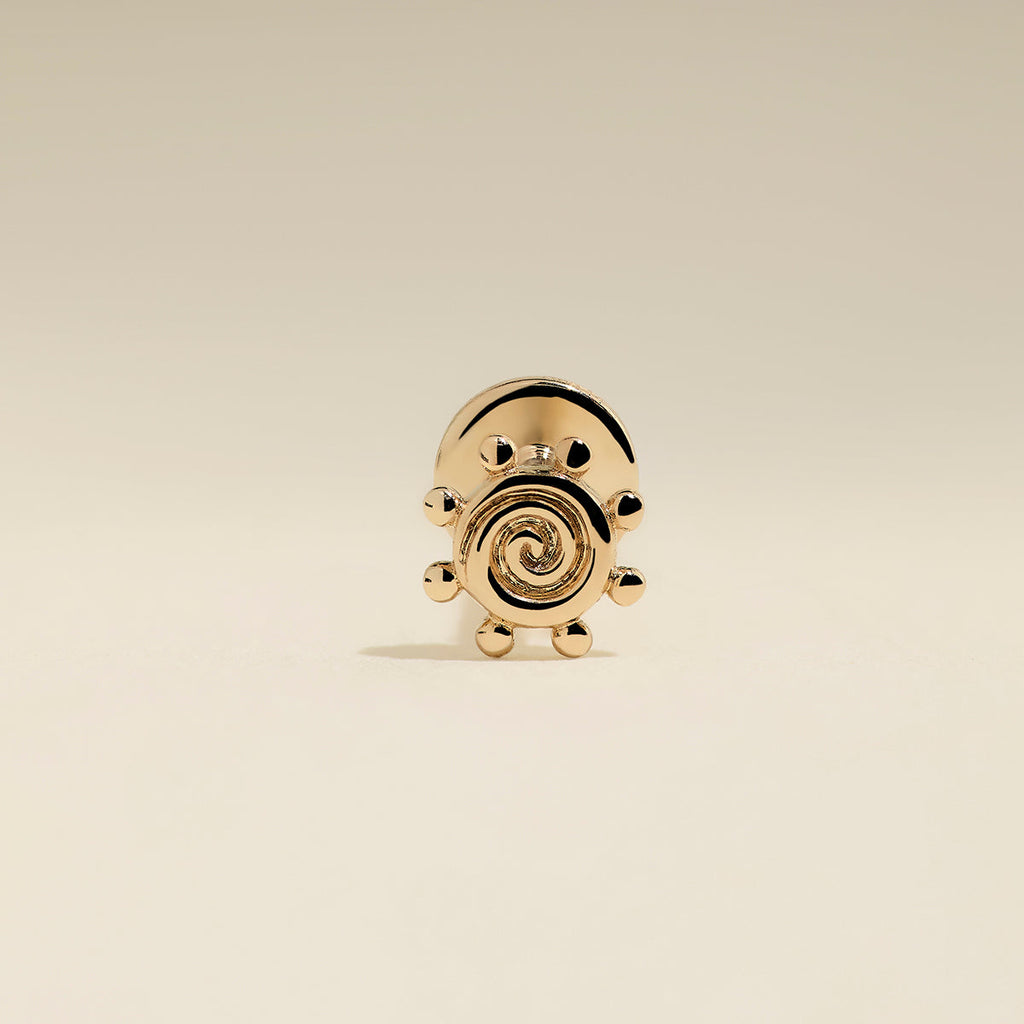 Solstice Piercing Stud in Solid Gold