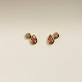 Sunset Duo Studs in Gold