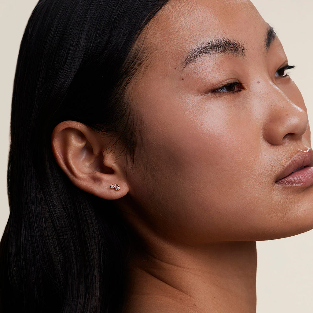 Sunset Duo Studs in Gold