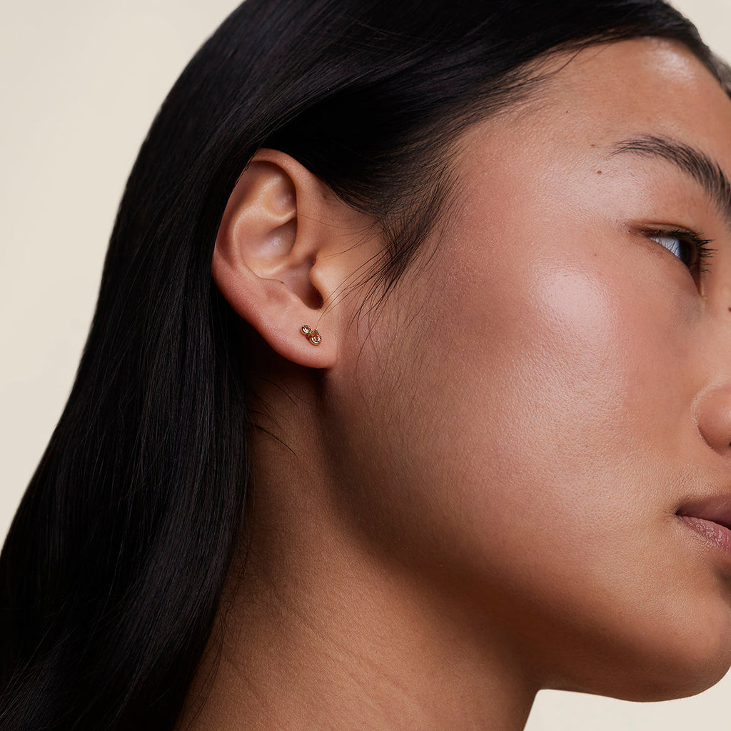 Sunset Duo Studs in Gold