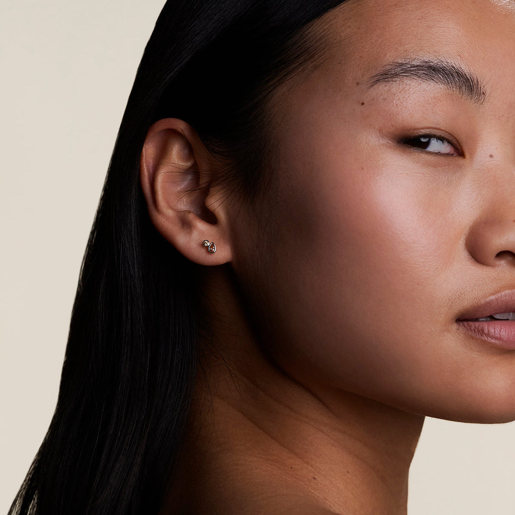 Sunset Duo Studs in Silver