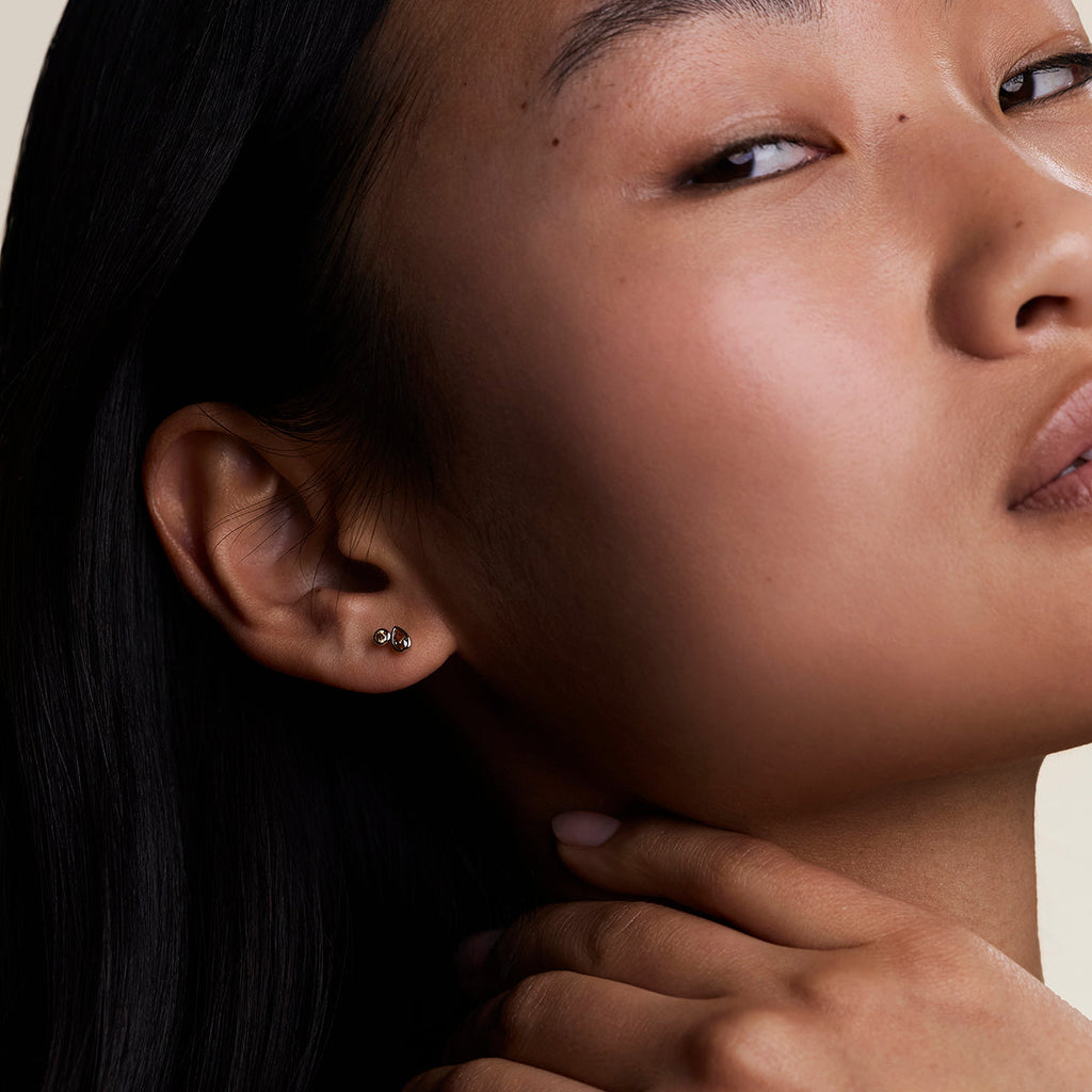 Sunset Duo Studs in Silver