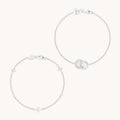 Celestial Bracelet Stacking Set in Silver
