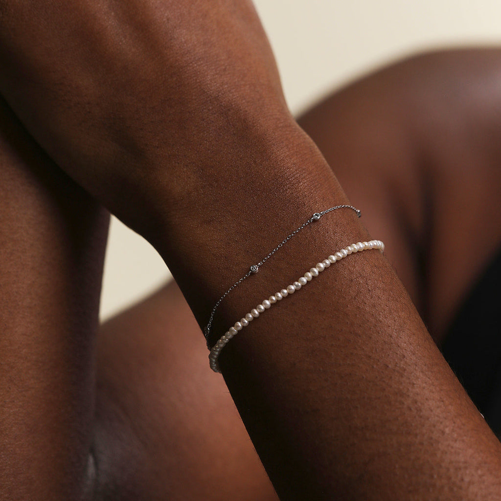 Mayfair Chain Bracelet in Solid White Gold