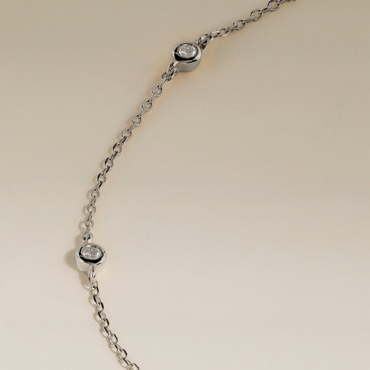Mayfair Chain Bracelet in Solid White Gold