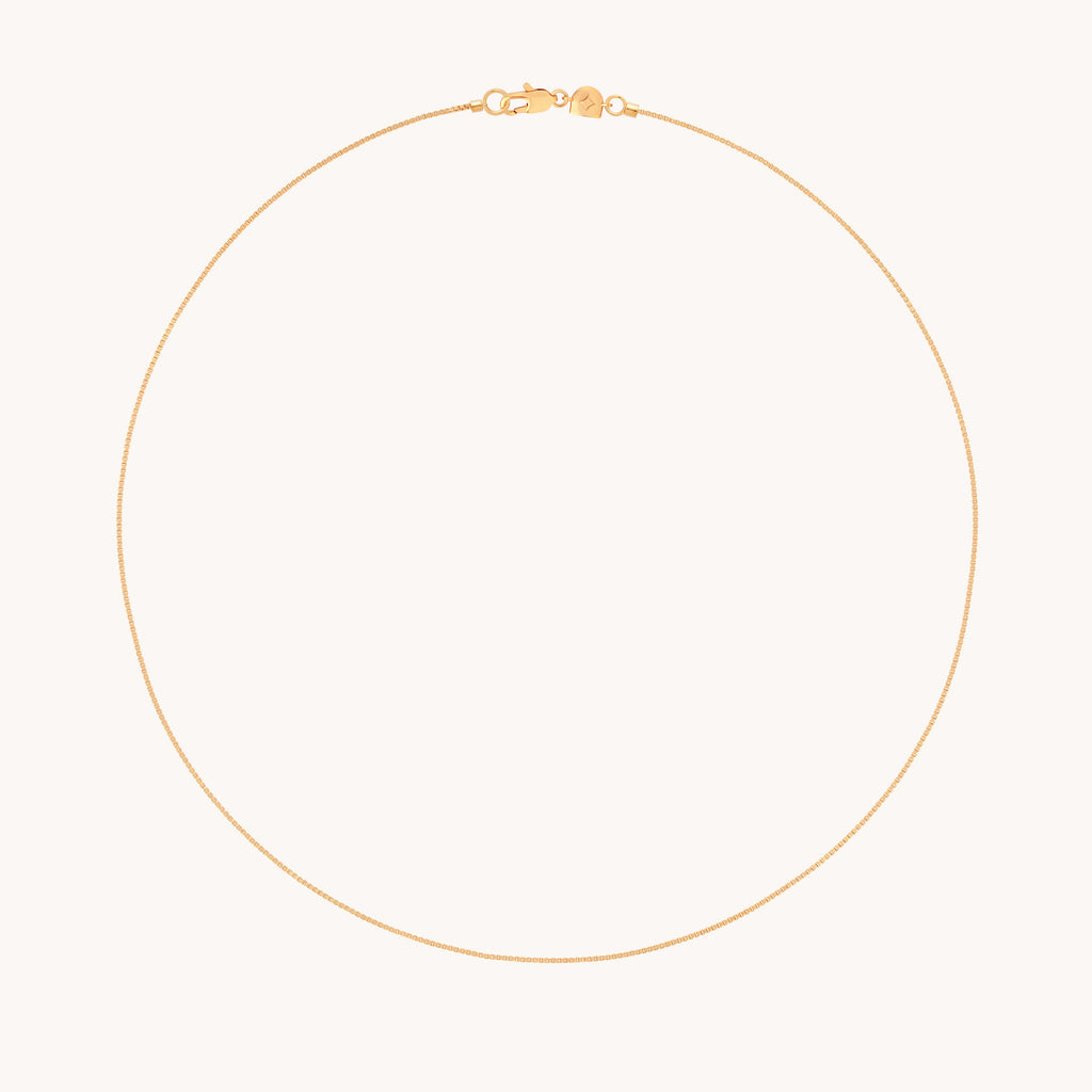 Essential Box Chain Necklace in Gold