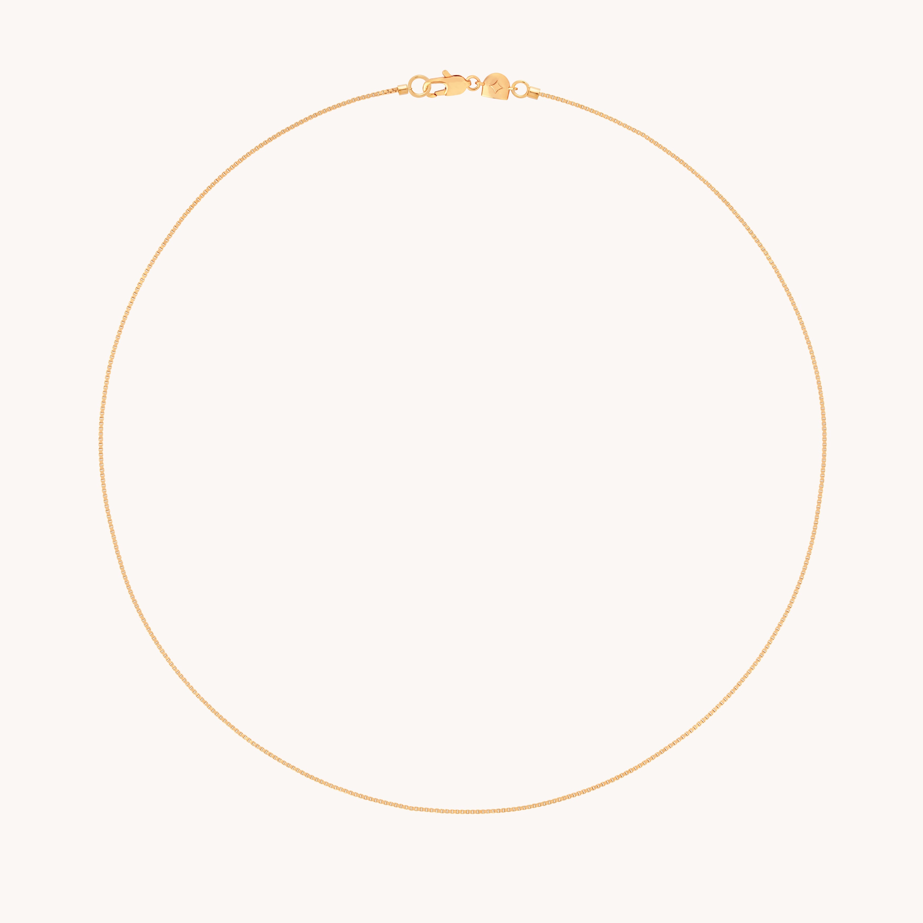 Essential Box Chain Necklace in Gold