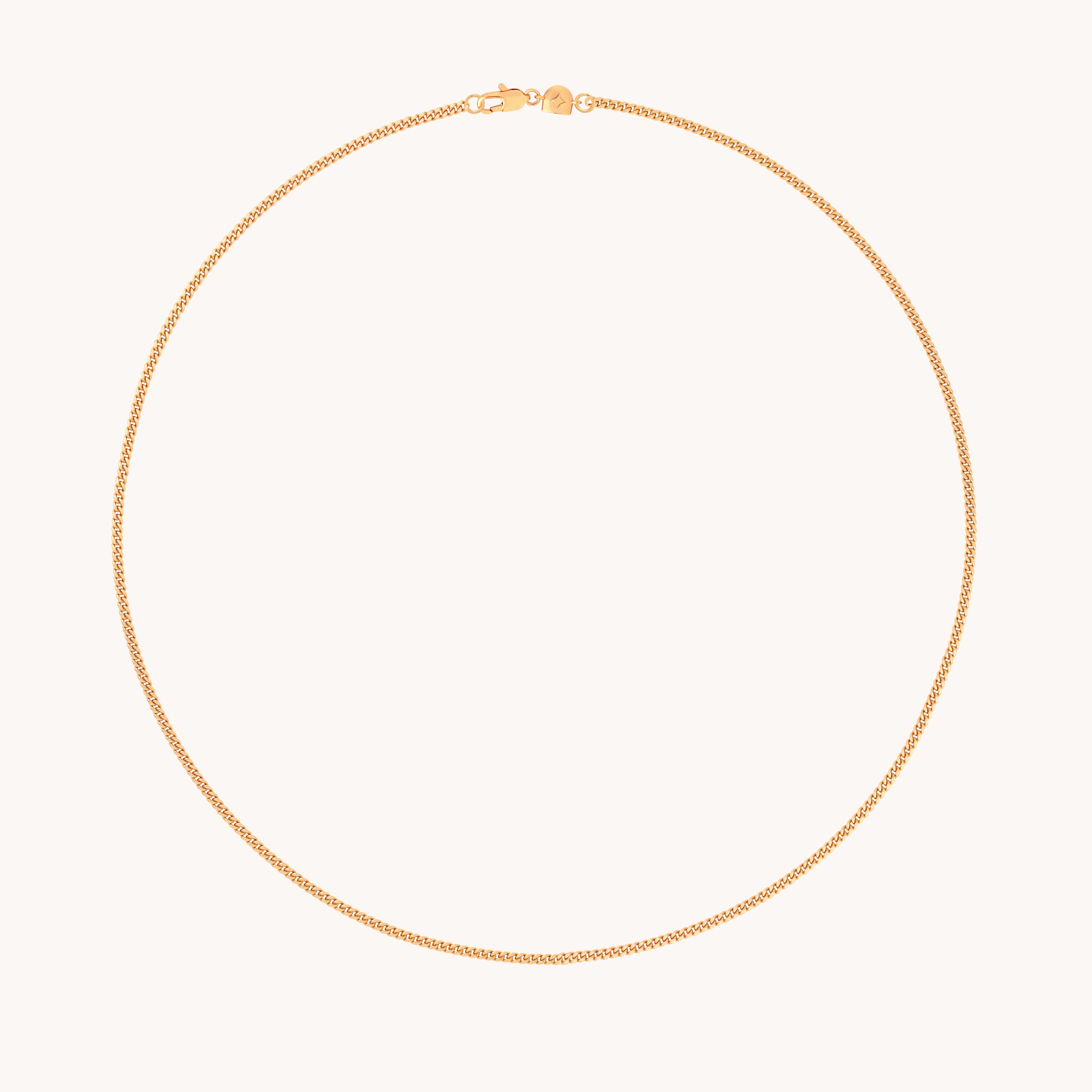 Essential Curb Chain Necklace in Gold