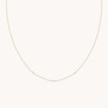 Topaz Charm Necklace in Solid Gold