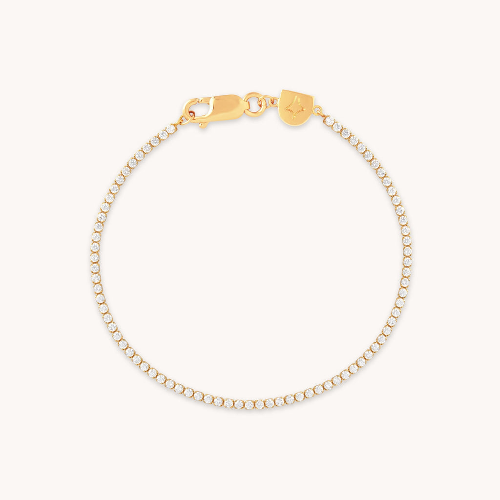 Tennis Chain Bracelet in Gold