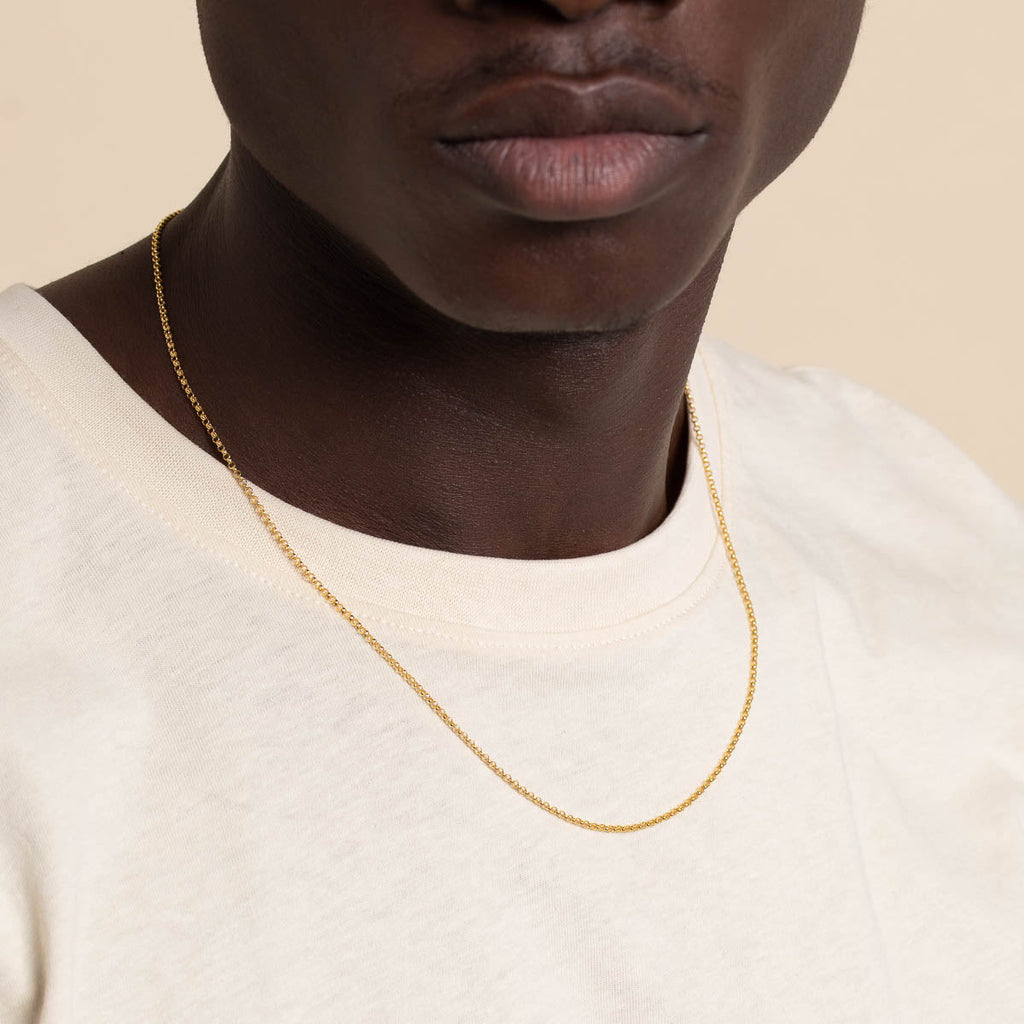 Chelsea Chain Necklace in Solid Gold