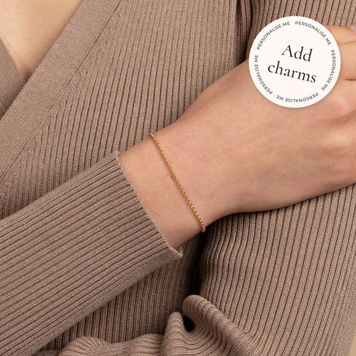 Chelsea Story Chain Bracelet in Solid Gold