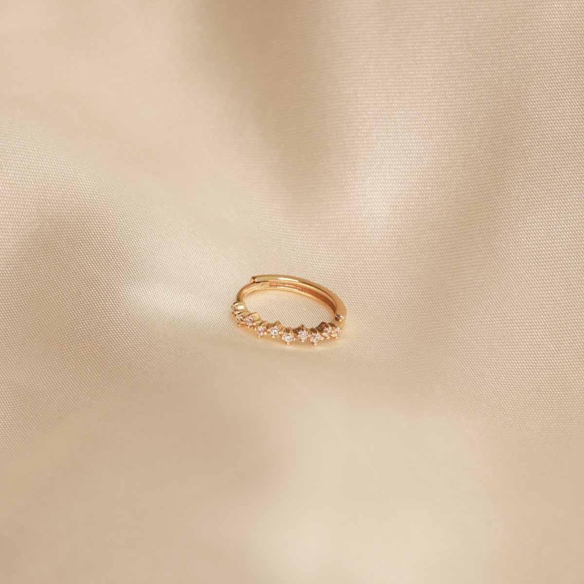 Cluster Hoop 11.5mm in Gold