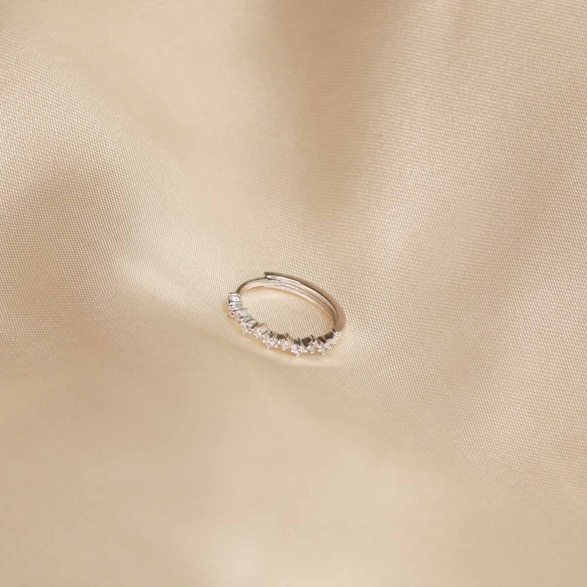Cluster Hoop 11.5mm in Silver