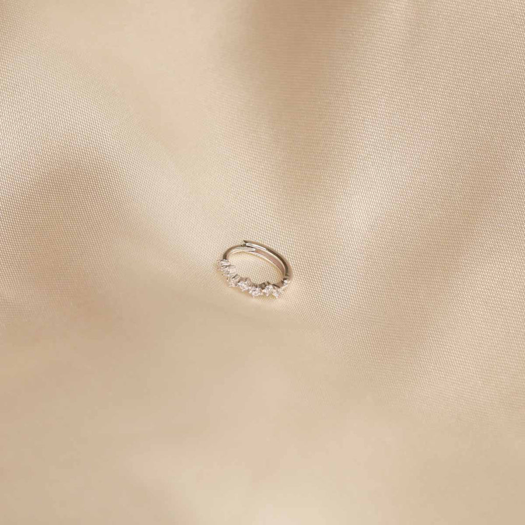 Cluster Hoop 8mm in Silver