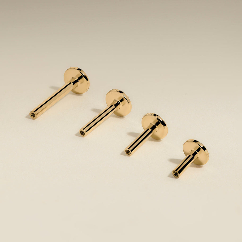 Piercing Post in Solid Gold